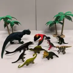 恐竜 フィギュア 10体 ヤシの木 まとめ売り