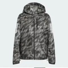 adidas オウン ザ ラン 総柄プリントジャケット