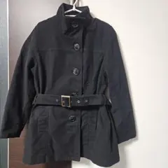 ブラック コート ベルト付き