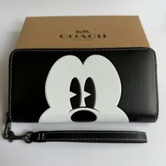 COACH コーチ 長財布 ミッキー ブラック CN037