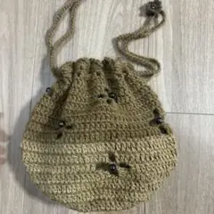 巾着ポーチ•ポーチ•編み物•ハンドメイド