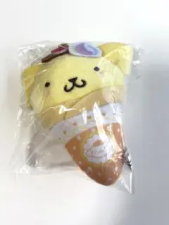 サンリオキャラクターズクレープおくるみマスコット　ポムポムプリン