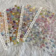 カラフルキャラクターシールセット