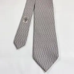 GUCCI グッチ　ネクタイ　シルク　シルバー