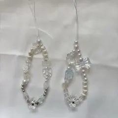 ビーズストラップ ビーズチャーム スクバチャーム スマホストラップ 韓国 y2k