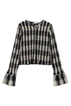 CLANE SHIRRING DESIGN BLOUSE