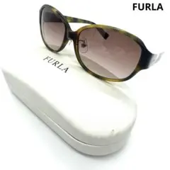 美品希少FURLAフルラ サングラスSFU221Jべっ甲グリーンブラウン