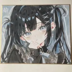 ゆ*や様 手描き 色紙 アート オリジナルイラスト アナログイラスト