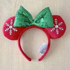 ディズニー カチューシャ クリスマス スパンコール 上海ディズニーランド