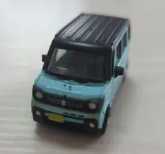 【訳有】トイズキャビン　スズキ・スペーシアギア　オフブルーメタリック　1/64のサムネイル