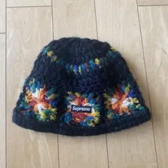 Supreme 花柄刺繍 ニット帽