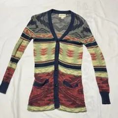 DENIM & SUPPLY　ネイティブ柄 カーディガン　サイズXXS