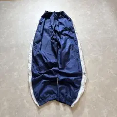 90s old nike wide track pants side line