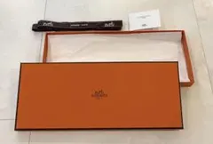 美品 HERMES オレンジ ギフトボックス チャーム 空箱