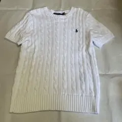 POLO RALPH LAUREN ケーブルニット 半袖 ホワイトのサムネイル