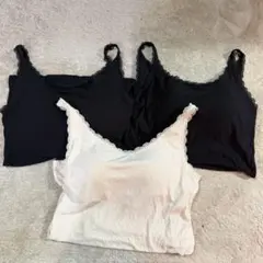 ジーユー GU ブラフィール ブラトップ キャミソール レース L