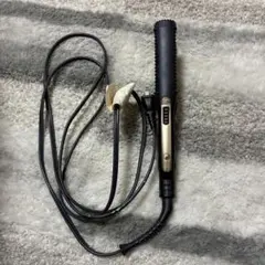 ブラック ストレートヘアアイロン 温度調節機能付き