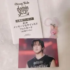 Stray Kids dominATE映画特典フォトカード、めじるしアクセサリー
