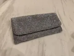 MOYNA シルバー ビーズ パーティーバッグ