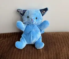 ハンドメイド　手作り　ぬいぐるみ　猫　子猫　魔法使い　青色　一点限定