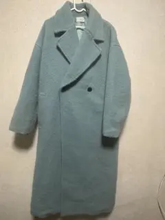 ungridチェスターコート 青色