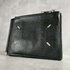 新品未使用✨メゾンマルジェラ　マネークリップ　シボ革　シボ加工　ブラック　レザー メゾン マルジェラ Maison Margiela マネークリップ 財布