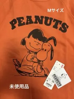 ★未使用ユニクロUTpeanutsスヌーピースウェットシャツオレンジMサイズ
