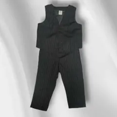 H&M ベビー フォーマル ベスト＆パンツ 80 2点セット ピンストライプ