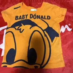 ドナルドダック プリント Tシャツ 80