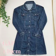 GAP デニム シャツワンピース ワンピース 140cm
