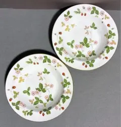 ウェッジウッド ワイルドストロベリー スーププレート 2枚組