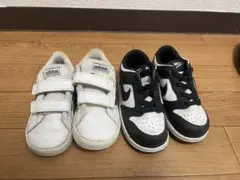 adidas ホワイトスニーカー & Nike ブラックスニーカー