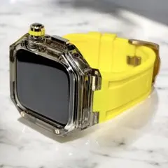 by2⭐︎アップルウォッチバンド ラバーベルトカバー AppleWatchケース