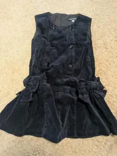 BeBe 黒 ジャンバースカート 110