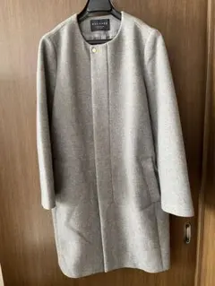 マカフィー　MACPHEE ノーカラーウールコート　トゥモローランド