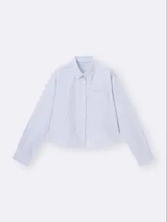 【新品】GU オックスフォードストライプショートシャツ