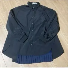 ７４　AMERICAN HOLIC ブラック長袖シャツ