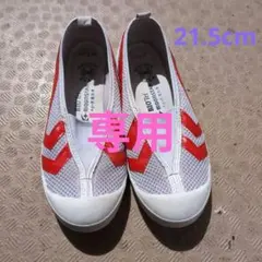 BIOTeS moonstar 上履き 21.5 EE ホワイト/レッド