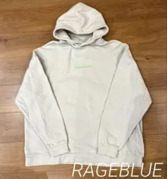 【RAGEBLUE】バックプリント オーバーサイズ プルオーバー パーカー