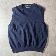 M*o様 Polo Ralph Lauren コットンVネックベスト XL