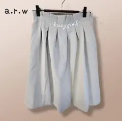 a.r.w ウエストビジュー タックスカート ライトグレー M 新品