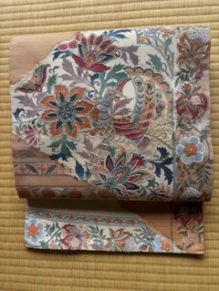 ⑥⑨②相良刺繍 袋帯 新品未使用 太鼓 正絹 f-221-01-700.jpg