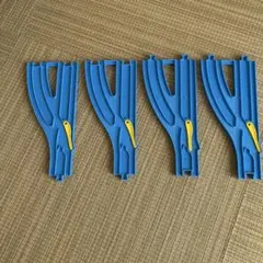 プラレール 複線ポイントレール 4本セット 分岐レール