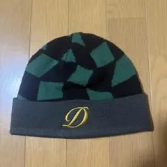 Dime チェッカーパターン ニット帽