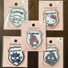 サンリオ　キャラクター　ワッペン　シール　刺繍　ステッカー