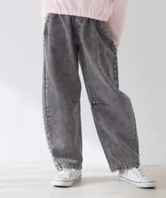 coca　ケミカル加工　デニムカーブパンツ　130