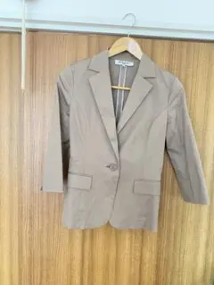 ナチュラルビューティーベーシック テーラードジャケット 春秋 M ベージュ