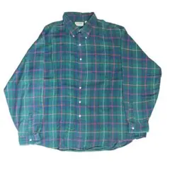 L.L.Bean ネルシャツ made in USA ボタンダウン