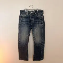 リーバイス501 Levis W32 鬼ヒゲ ハチノス 青 古着 22833 - メルカリ