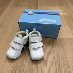 アシックス スクスク 12.5cm ミッドカット キッズ ベビーシューズ 白